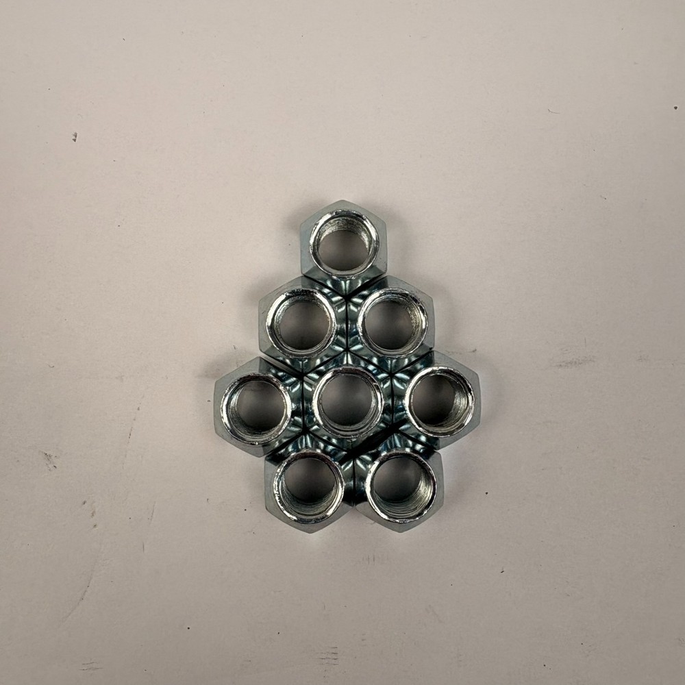 8 x 9/16-18" Cone Lug nuts for 9/16" Stud Trailer Axle Hub Drum