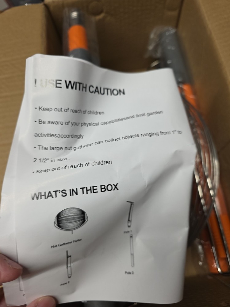 Nut Gatherer, Walnut Picker Upper Roller, Pinecone Picker Upper Golf Ball