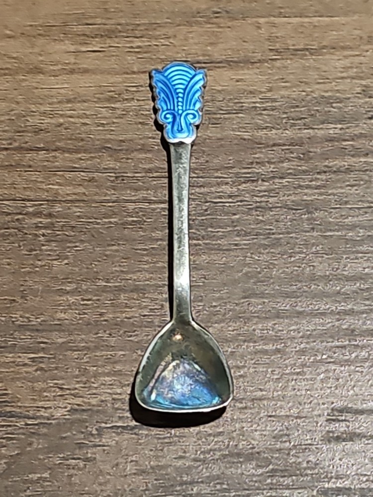 Norway Enamel Sterling Spoon