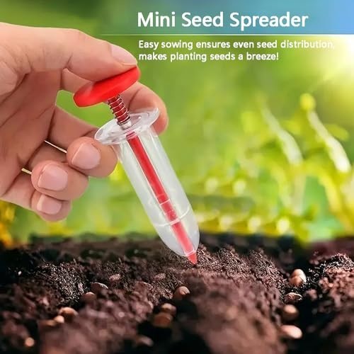 Mini Seed Spreader Set - 6 PCS Handheld Garden Tool for Tiny Seeds, Sowing & Pla