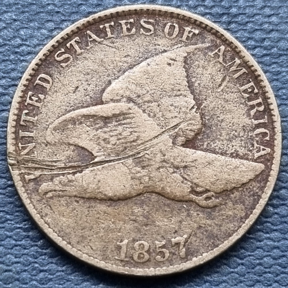 1857 Flying Eagle Cent 1c Better Grade Details #97043