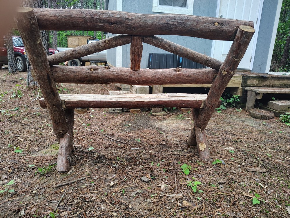 wooden bench