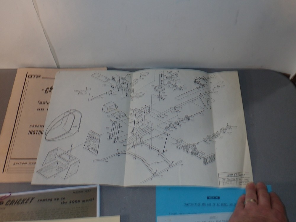 Gorham Cricket 25 RC Helicopter Assembly Instruction Manual