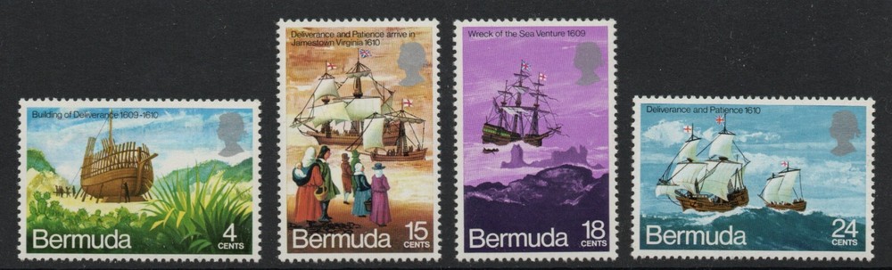 Bermuda 1971 Ships set SG 275-278 Mnh.