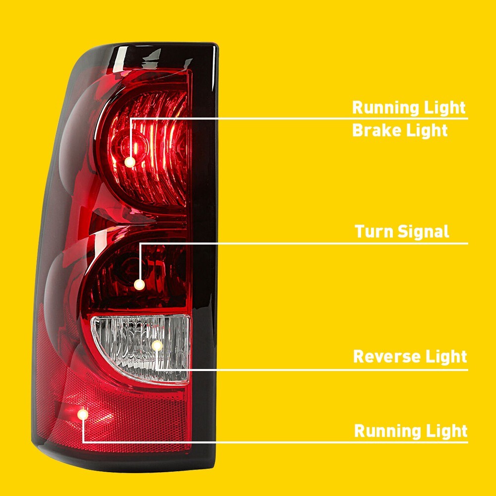 Pair Tail Lights Stop Lamp For 2007 Chevy Silverado 1500 2500HD 3500 Classic