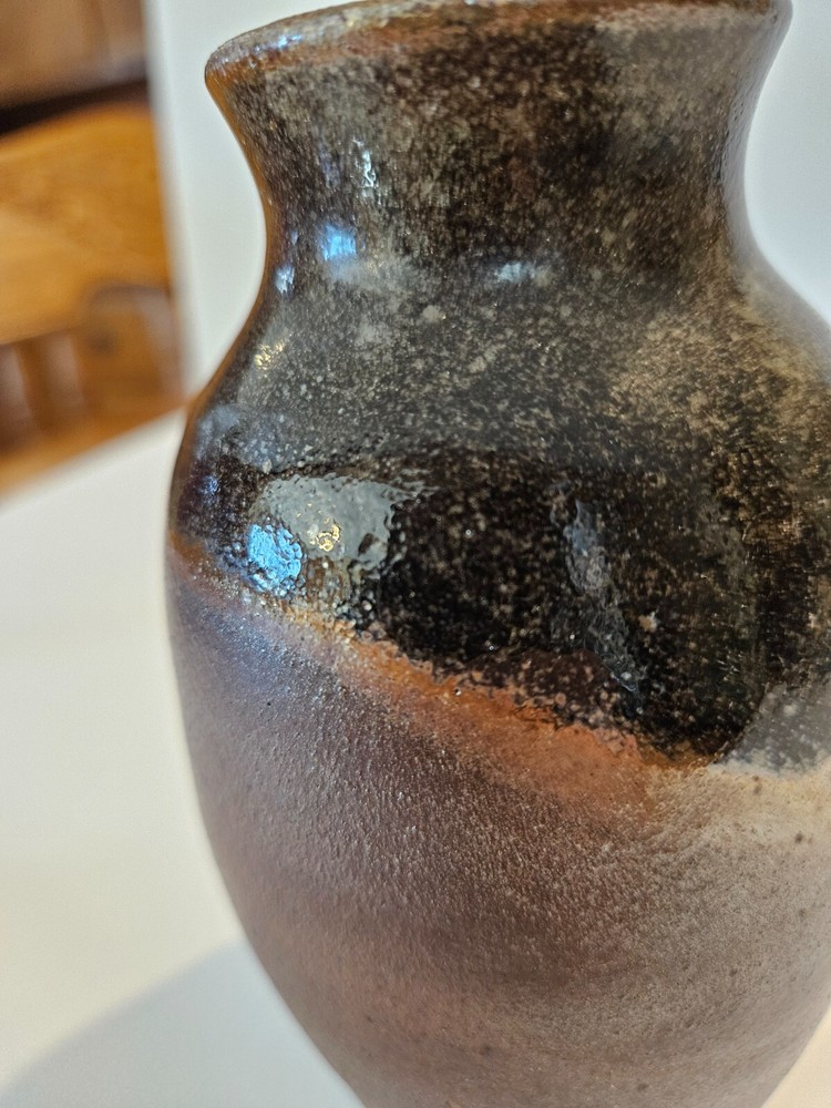ART POTTERY VASE TWO TONE