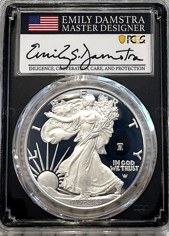 2026-W Silver Eagle Liberty Bell Privy PCGS PR70 ADVANCED RELEASE - Damstra 🇺🇸