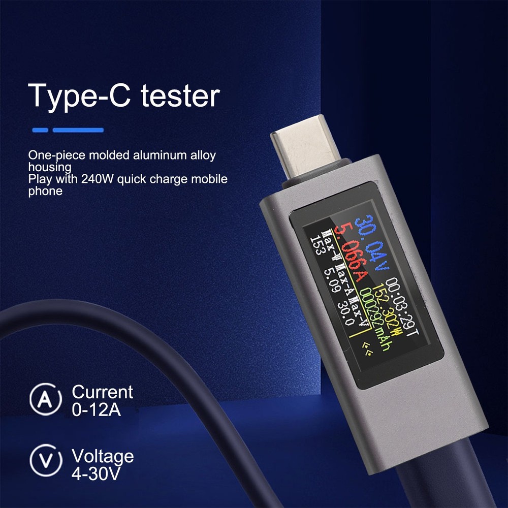 USB Tester Meter with Digital Display for Accurate Charging Measurement
