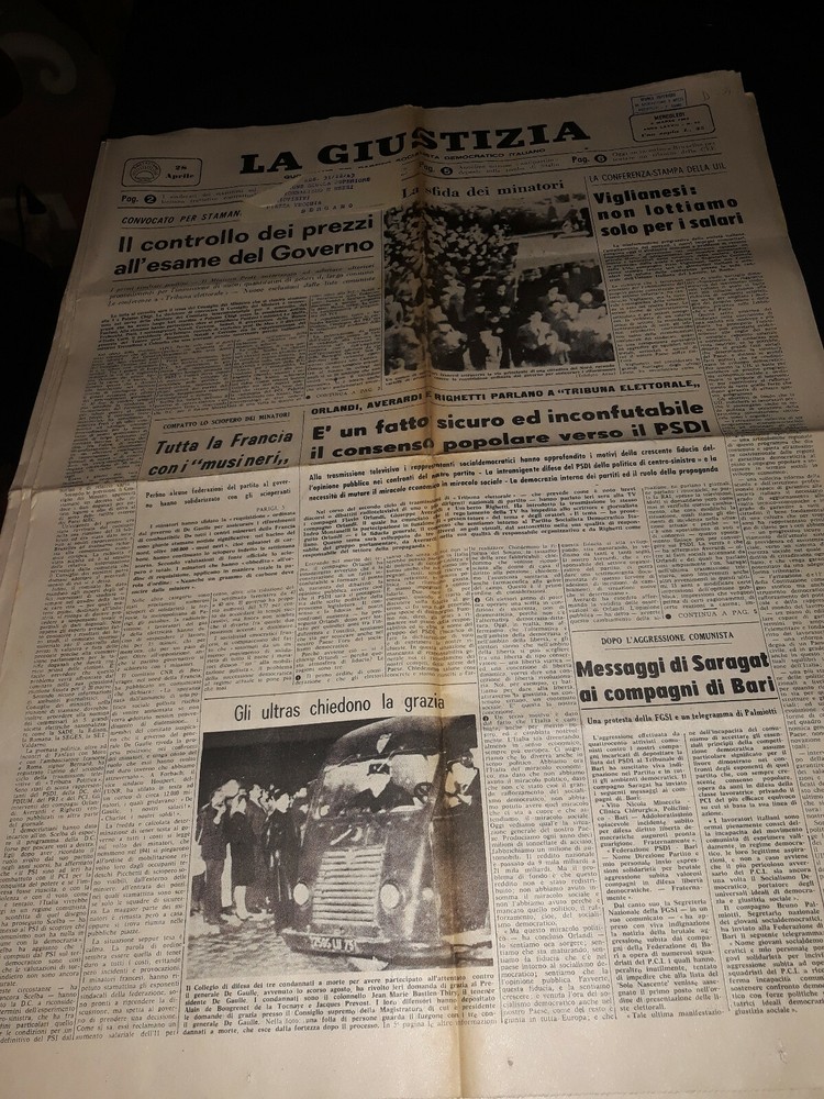 vintage newspapers - justice 6 March 1963