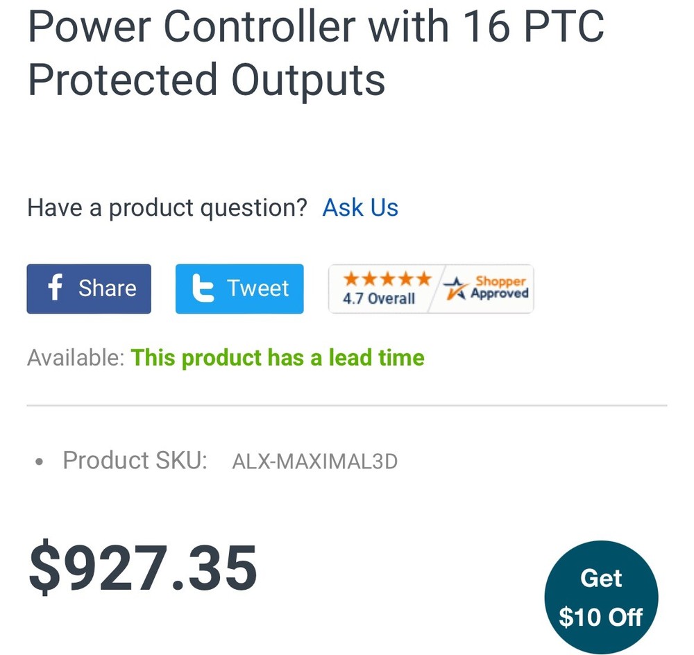 Altronix Maximal3D Access Power Controller. 16 Protected Outputs