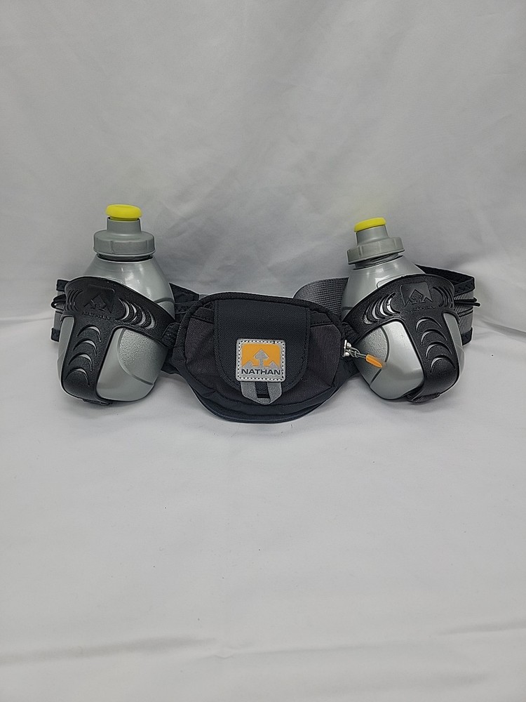 Nathan Speed 2 Hydration Energy Belt Front Pouch 2 Bottles Adjustable pack