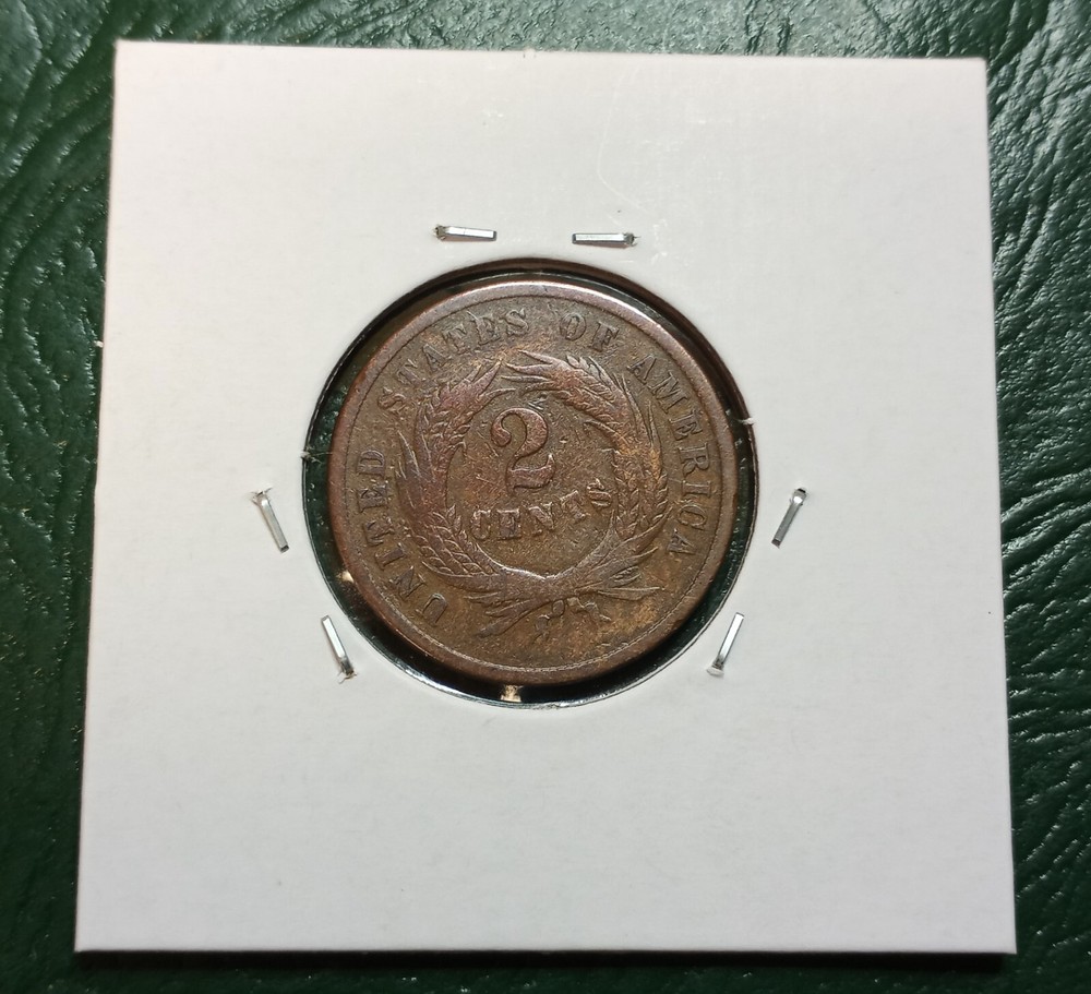 1865 18/18 "Plain 5" VP-011 2 Cent Piece - Higher Grade