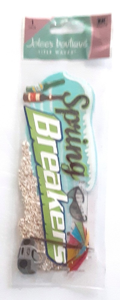 SPRING BREAKERS Break Title Sand Wave Epoxy Drink SPJT116 Success Jolees NEW