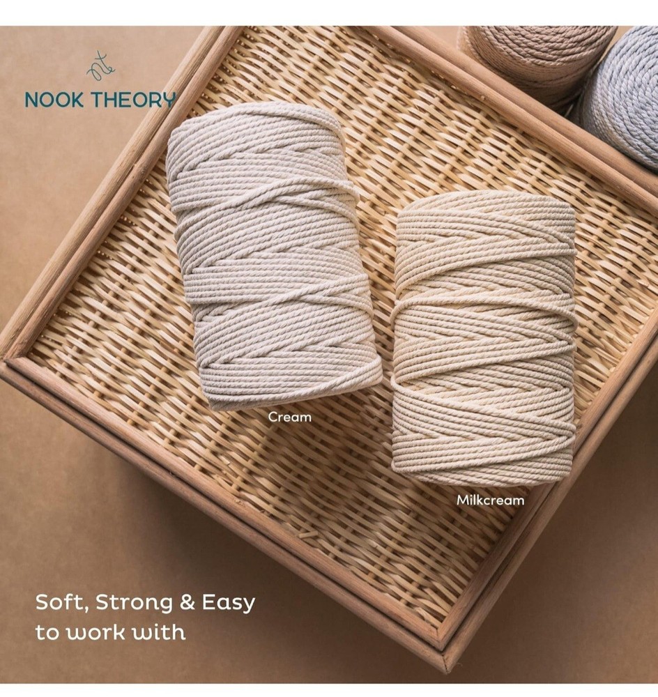 Nook Theory Macrame Cord 3mm 109 Yard ( Sand)