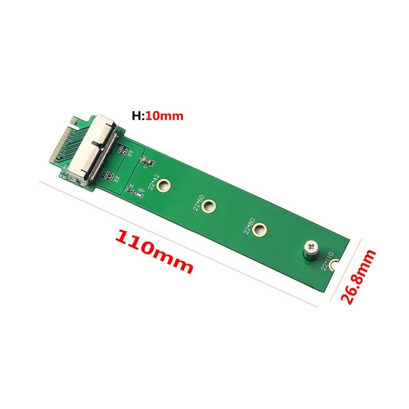 for 12+16pin MacBook Air Pro SSD to pcie m.2 interface Adapter for Desktop PC