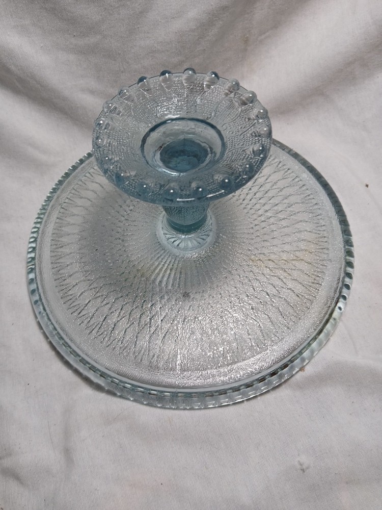 Jeannette HARP BLUE 10" CAKE STAND
