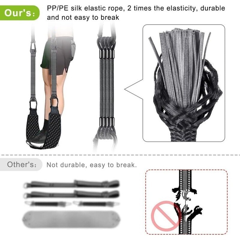 Ceiling Mounted Pull Up Bar 48 Inch Heavy Duty Multi Grip W/ Resistance Bands US