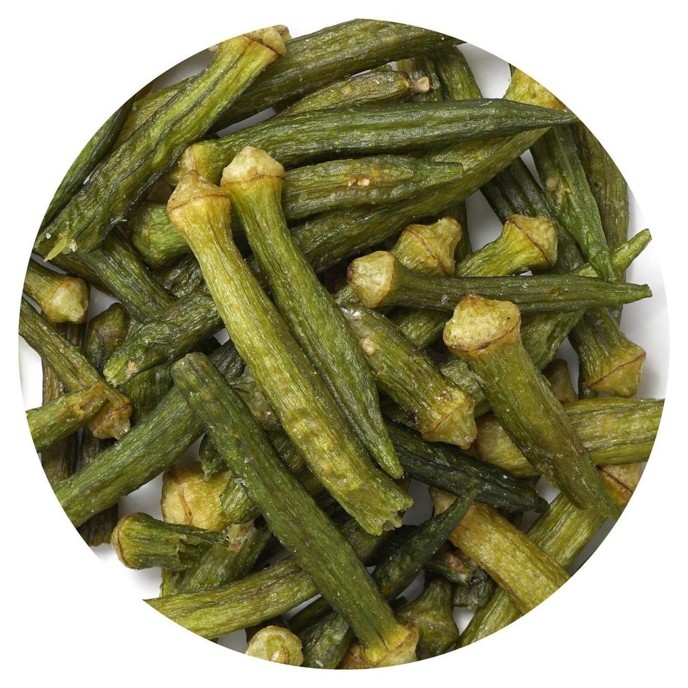 Okra Chips, 2 Pound Bag, Veggie Chips, Vegetable Snacks, The Hampton Popcorn...