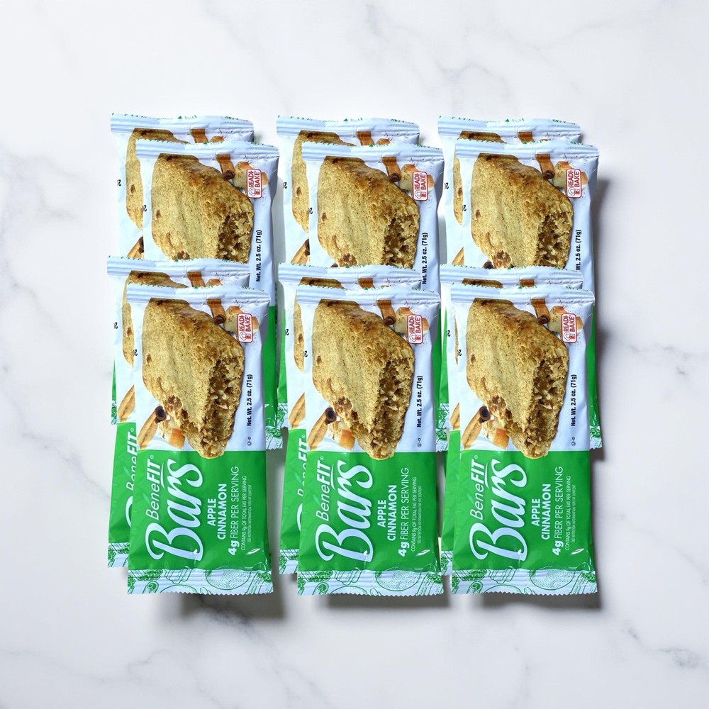 Apple Cinnamon BeneFit Bars by Readi-Bake, 2.5 Oz, 12 Bars
