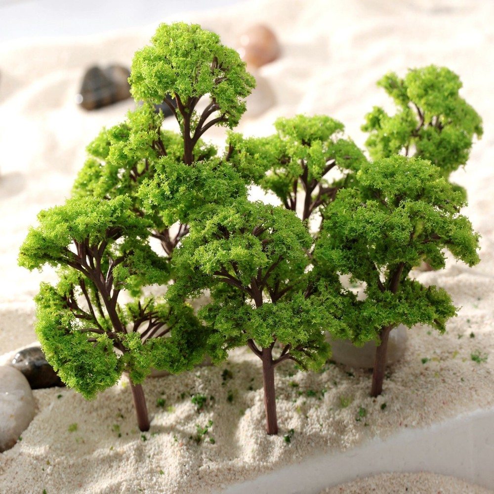 10Pcs 12cm Model Tree Garden Wargame Train Railway Architectural Scenery Layout
