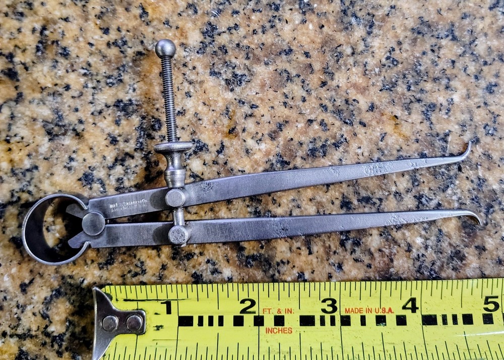 🗽 VINTAGE STARRETT 5" ID CALIPER MACHINIST/TOOLMAKER
