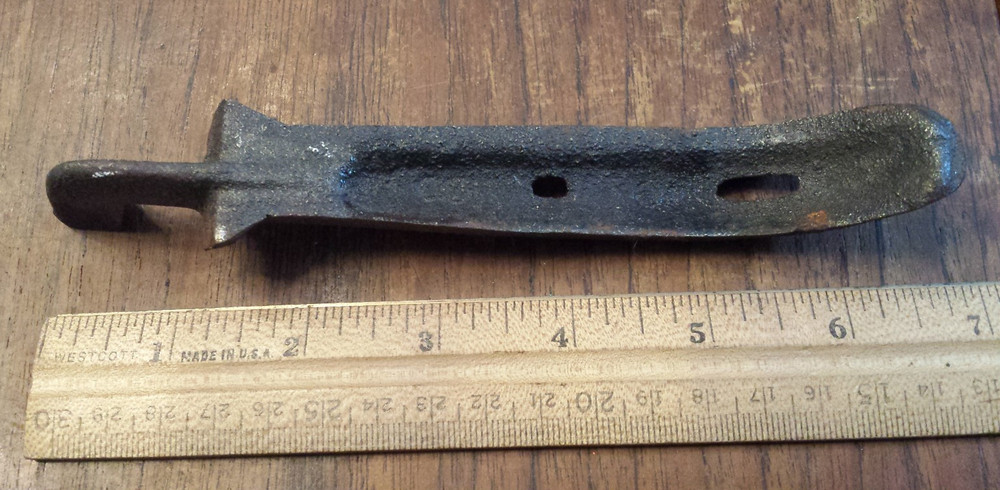 vintage cast iron Stove lid turner handle "64"