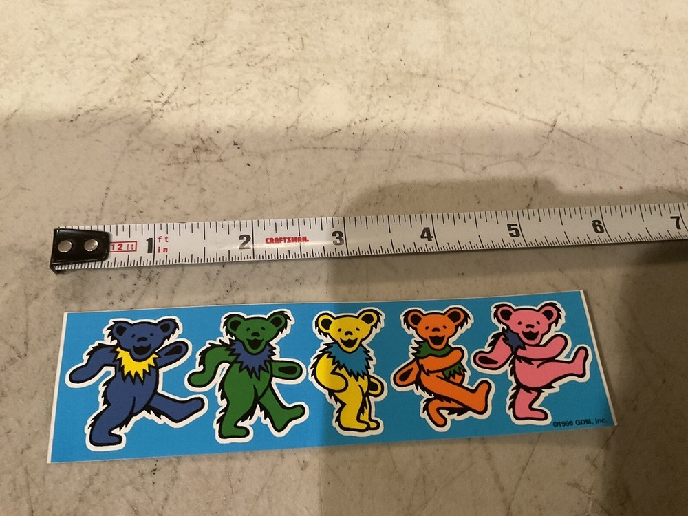 5 STICKER DECALS GRATEFUL DEAD RAINBOW DANCING SKELETON LOGO & MORE