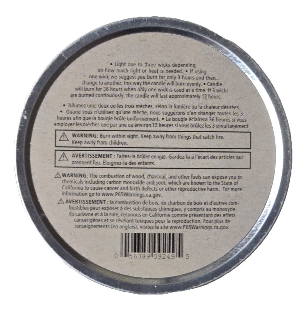 Coghlan's Survival Candle with 3 Wicks Burns 36 Hours Includes Matches