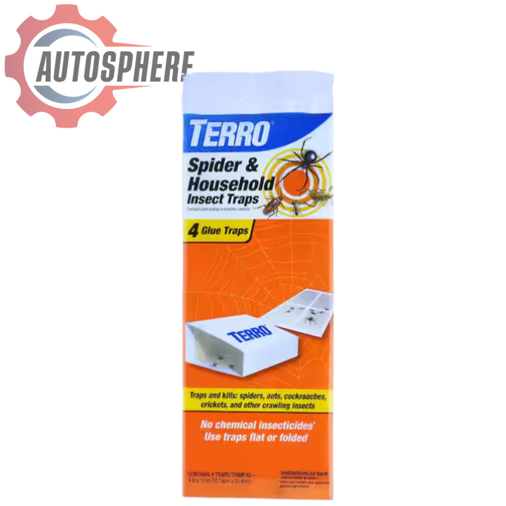 Terro T3206 Spider & Insect Traps – Indoor Use, 1 Pack, White