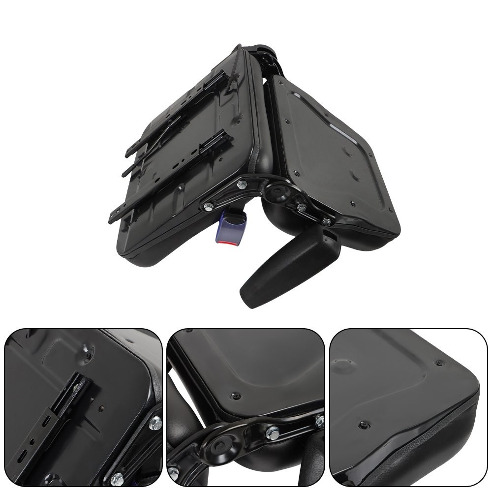 Universal Fold Down Forklift Seat with Retractable Safety Belt Armrest