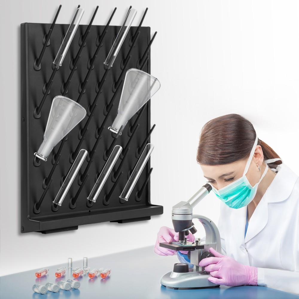 Bottle Drying Rack, Lab Removable Glassware Drying Rack, Lab Pp Draining Rack