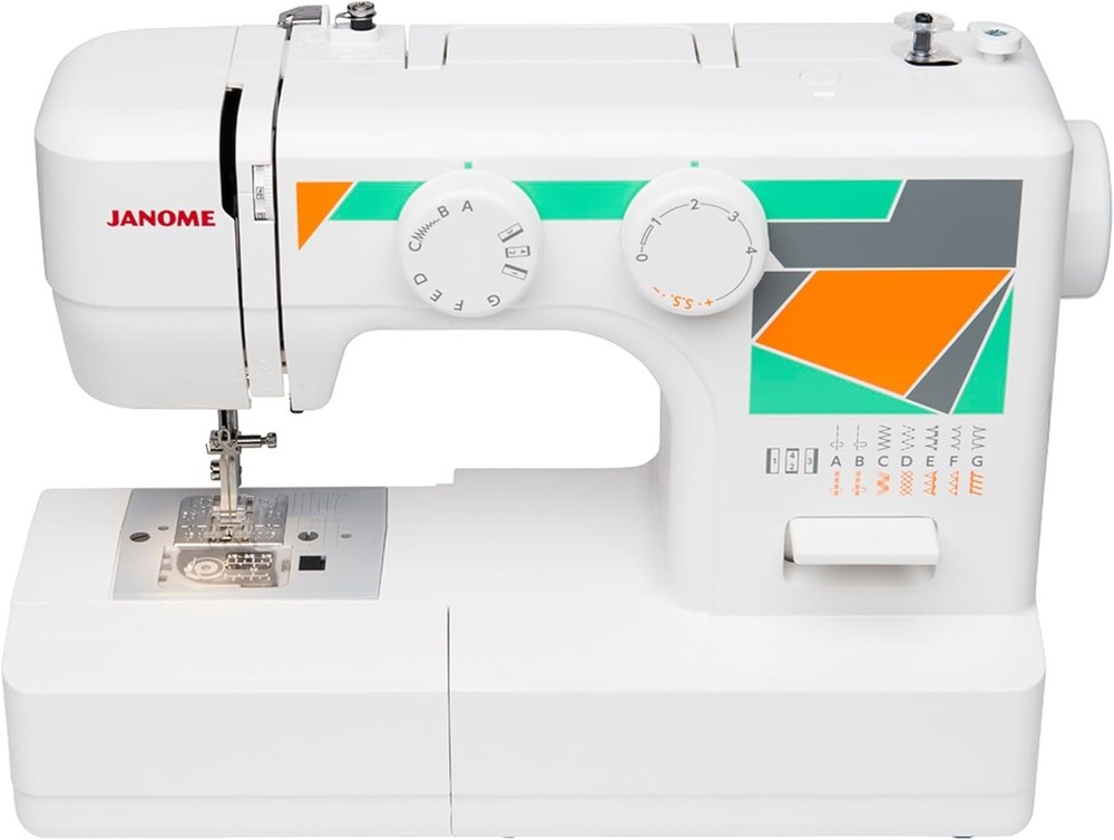 Elegant MOD-15 Sewing Machine with Adjustable Stitch Length & Top Loading Bobbin