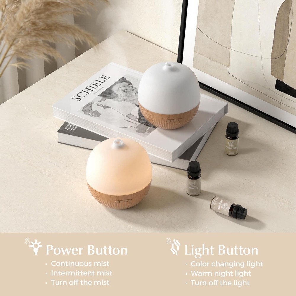 ARVIDSSON Essential Oil Diffuser, 100ml Small Aromatherapy 100ml, Wood Grain