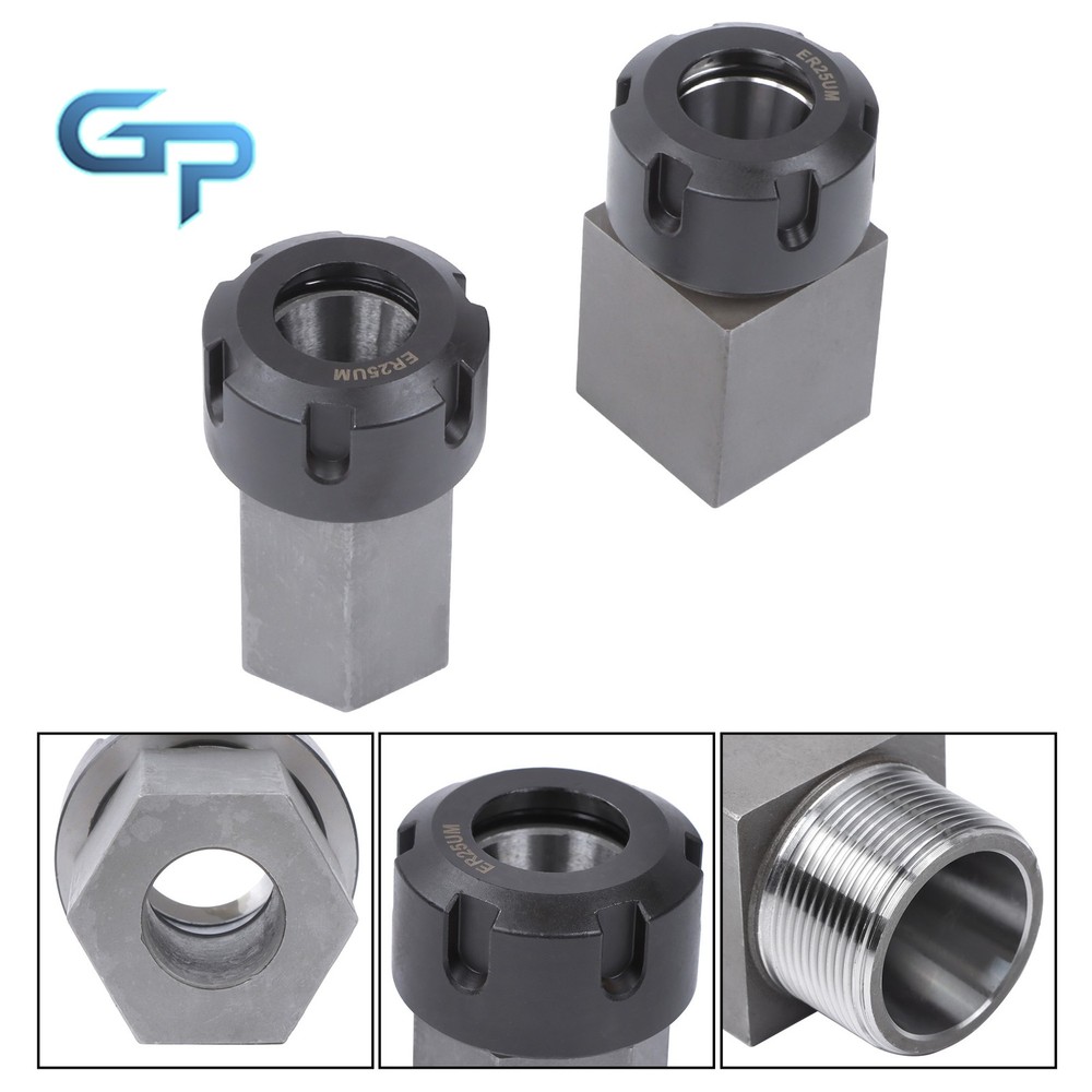 ER-25 Hex & Square Collet Blocks for Multi-Side Machining Work