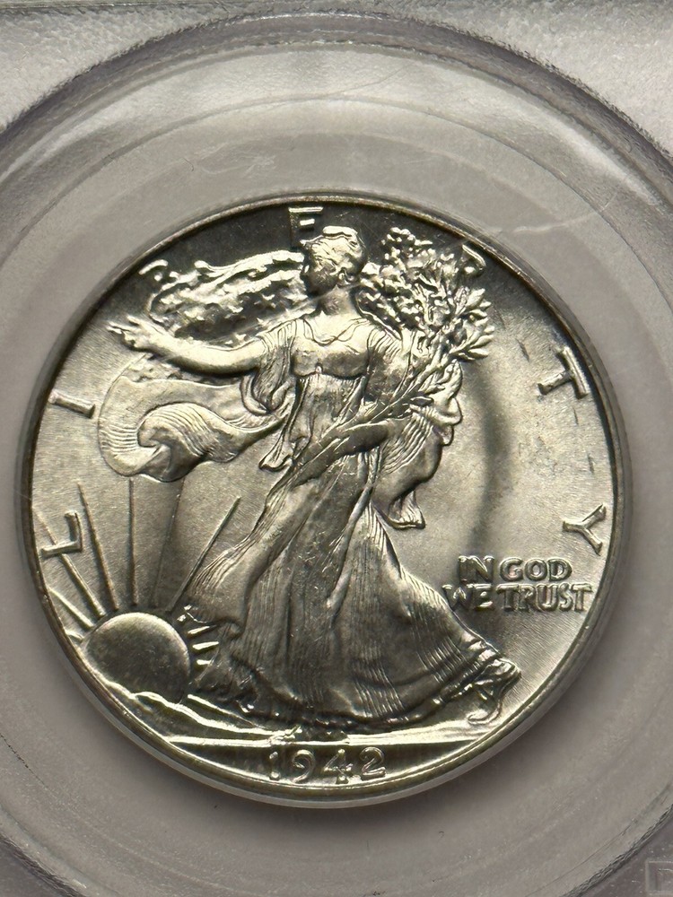 1942 Walking Liberty Half Dollar PCGS MS65 in OGH