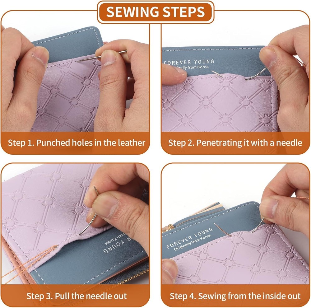 Upholstery Thread, Nylon Heavy Duty Sewing Kit, Needle and Thread...