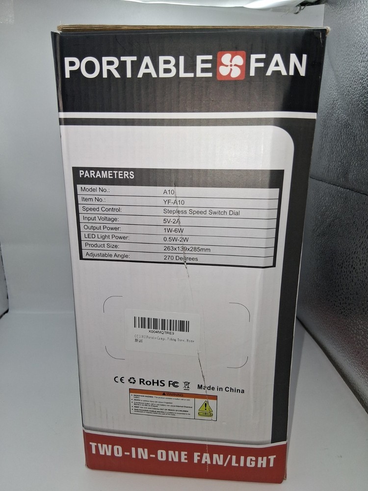 Two In One Fan/ Light Portable Fan