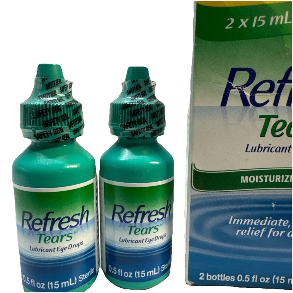2 refresh tears original 0.5oz ea eye drops exp 2027 Mar