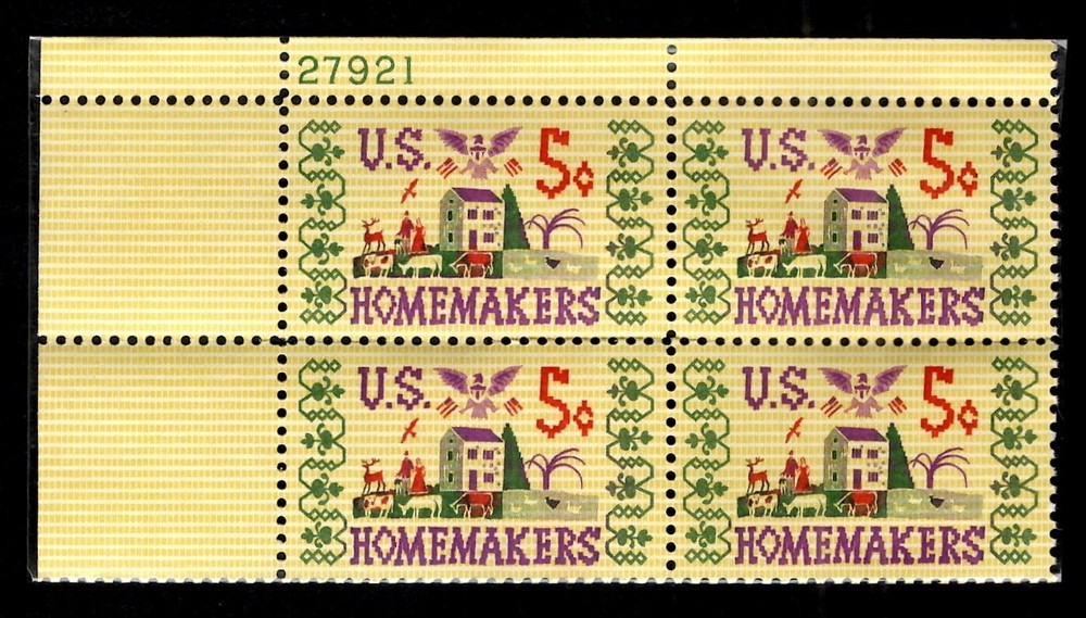 Homemakers Plate Block 1964