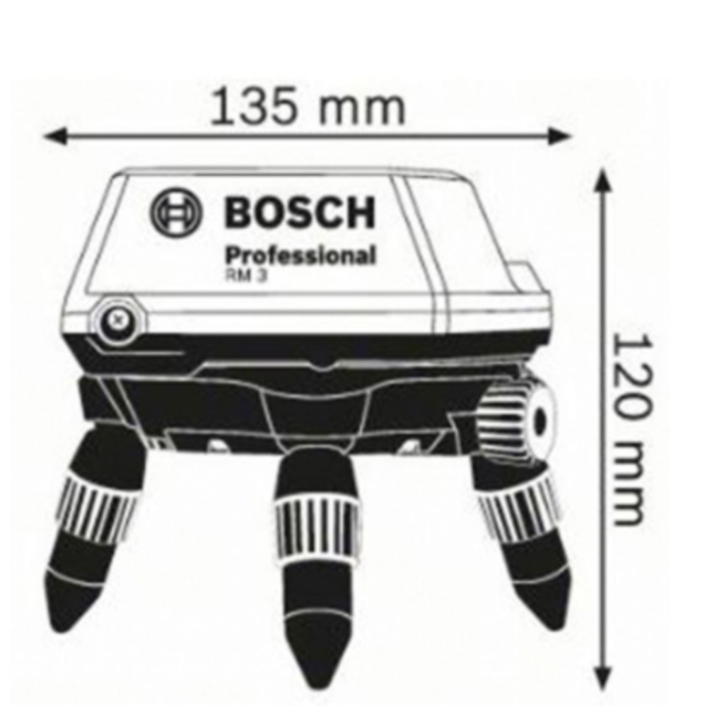 Bosch RM 3 Professional Motorized Rotating Mount with Bluetooth RC2