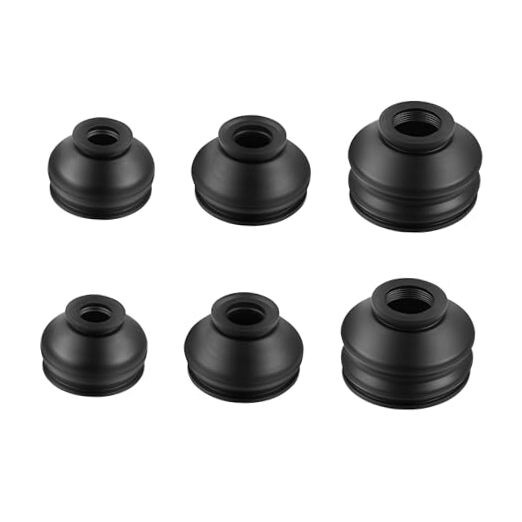 Rubber Tie Rod Boot,Universal Ball Joint Boot Replacement as Rack and 6PCS