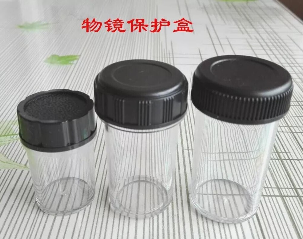 Microscope Objective Lens Protection Box RMS Thread Microscope Plastic Lens Box