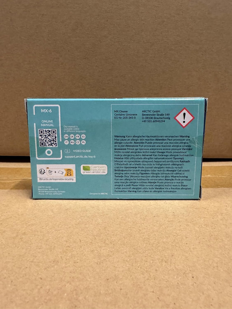 MX-6 (4 G, Incl. 6 MX Cleaner) - Ultimate Performance Thermal Paste for CPU