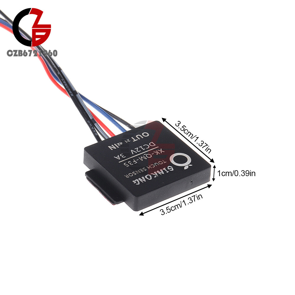 DC 12V 3A 36W Dual Color Temperature Stepless Dimmable Touch Sensor Switch