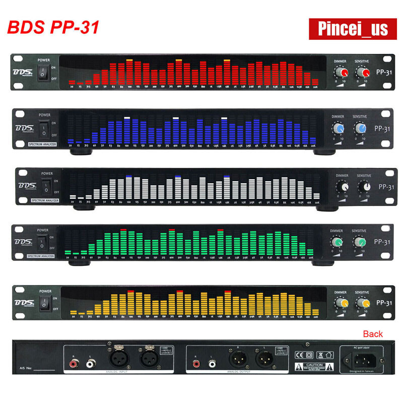 BDS PP-131 / PP-31 Digital Audio Spectrum Analyzer Display VU Meter 31-Segment #