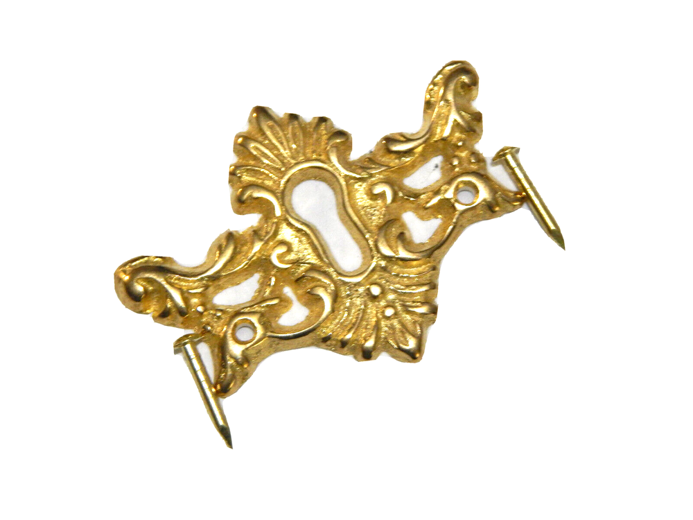 Antique Brass Escutcheon Keyhole Covers