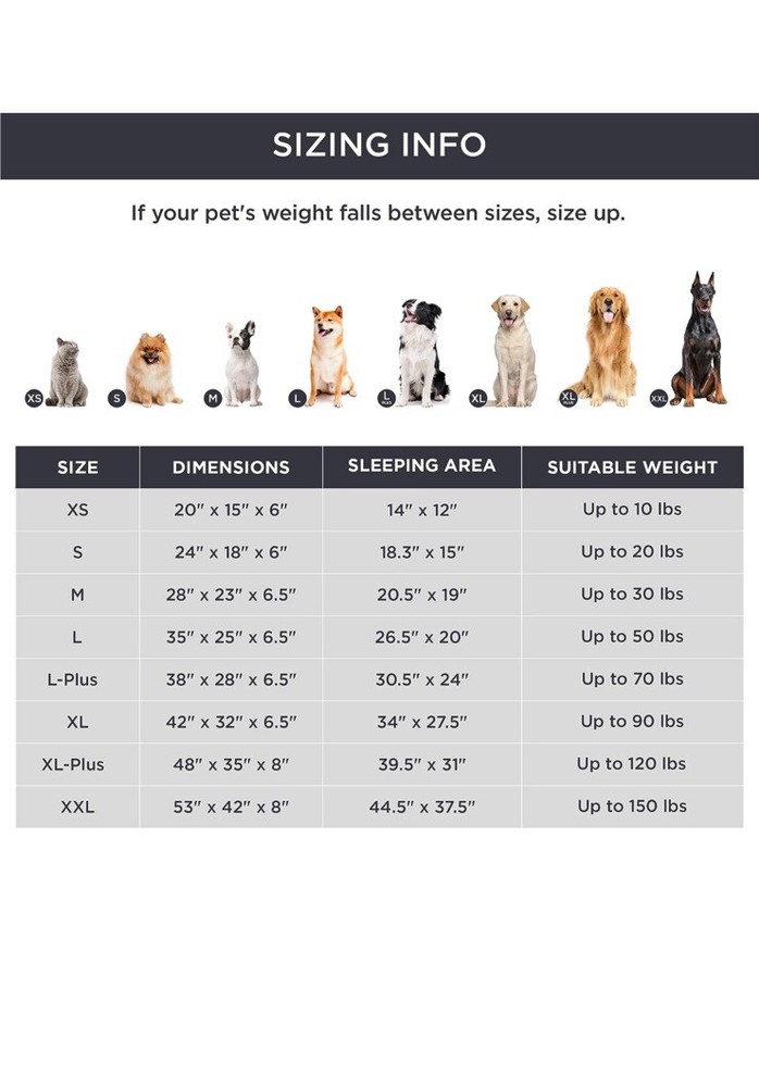 Orthopedic Bed for Medium Dogs - Waterproof Dog Sofa Bed Medium, Grey