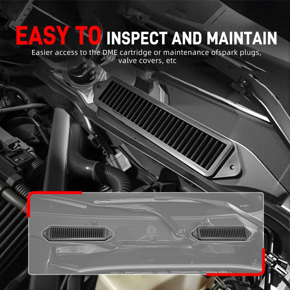 Cabin Air Cowl Filters & Weather Guards For BMW E90 E91 E92 E93 E88 E82 E84 X1