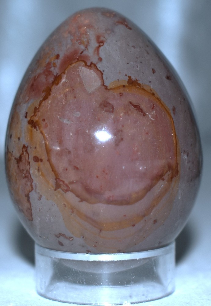 Polychrome Jasper Egg w/Stand 2.33"/154 Grams