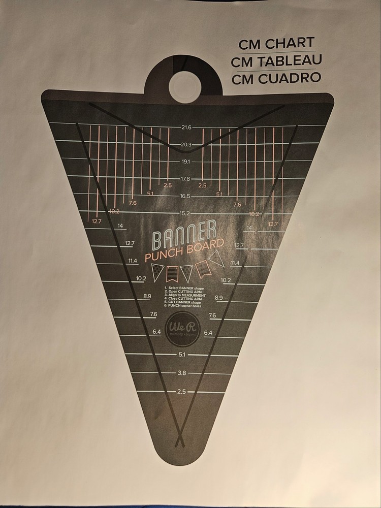 We R Memory Keepers Banner Punch Board W/ Instructions